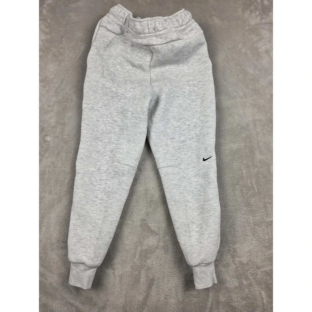 Nike Tech Fleece Joggers Kids Small Gray Heather Sweatpants HV8898-013
